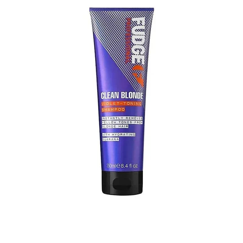 Fudge Professional Original Clean Blonde Shampoo, Purple Toning for Blonde Hair, 250 ml