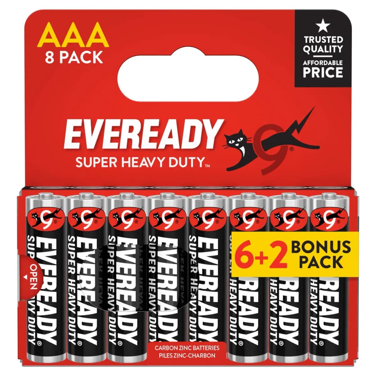 Eveready Super Heavy Duty Carbon Zinc AAA