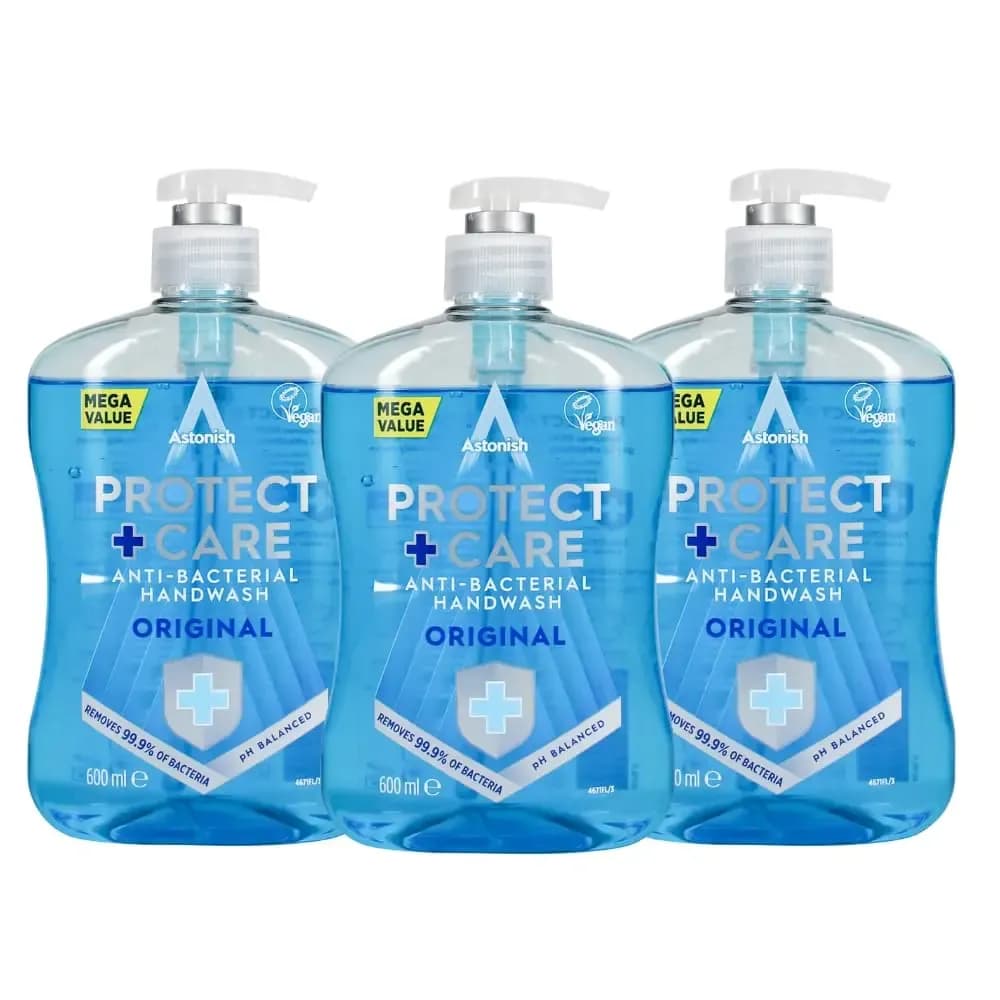 Astonish Protect and Care Kind to Skin Moisturising Anti-Bacterial Hand Wash Soap 600ml